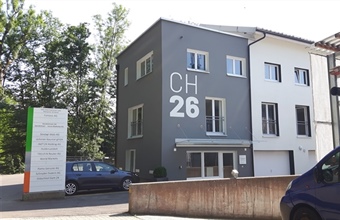Gewerbehaus Chaltenboden Rückseite
